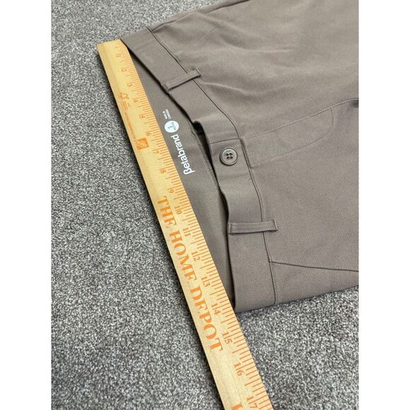 Betabrand Women sz small petite straight Dress Pant Yoga tan Stretch Pull On - Picture 11 of 12